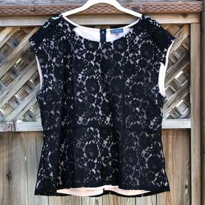 THE LIMITED BLACK LACE SHIRT